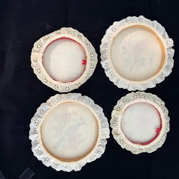 Set of 4 Holiday Christmas Winter Birds Stitch - Picture 2 of 2